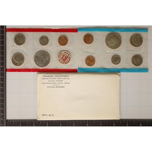 1971 US MINT SET (UNC) P/D/S (WITH ENVELOPE)