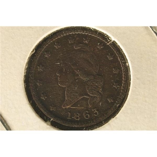 1863 CIVIL WAR TOKEN "ARMY & NAVY"