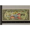 Image 1 : 2005 1 DISNEY DOLLAR. CRISP UNC, COLORIZED BILL