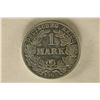 Image 1 : 1909-A GERMAN SILVER 1 MARK .1606 OZ. ASW AU/UNC