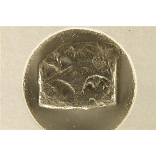 INDIA SILVER PUNCH COIN FROM 400B.C.-100A.D.