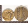 Image 1 : 2 RUSSIAN SPACE MEDALS: 2.68 OZ. HIGH RELIEF