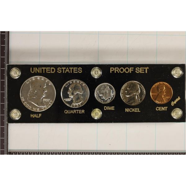 1957 US SILVER PROOF SET IN PLASTIC HOLDER