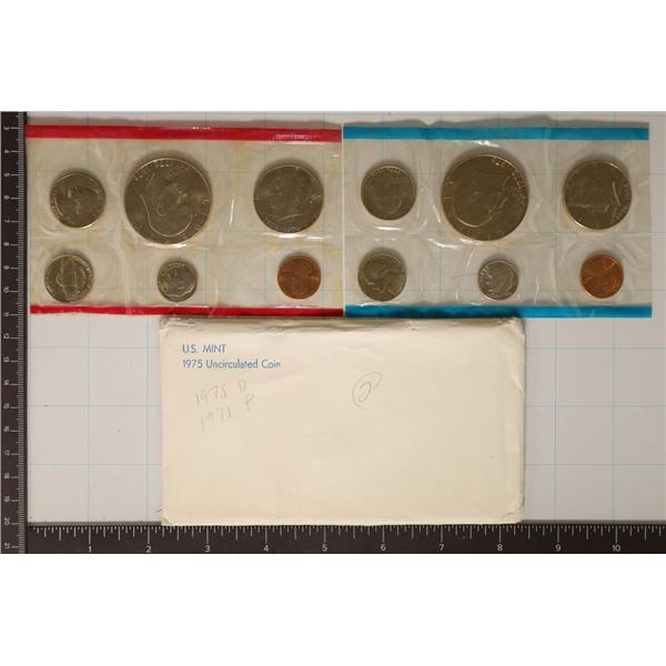 1975 US MINT SET (UNC) P/D (WITH ENVELOPE)