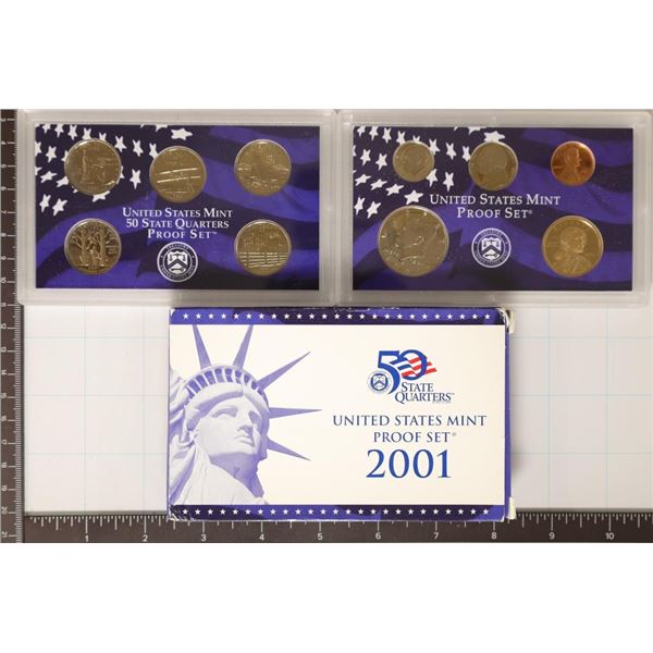 2001 US PROOF SET (WITH BOX)