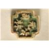 Image 1 : 1860'S PORCELAIN SIAM GAMING TOKEN WITH COLOR