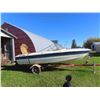 Image 1 : 17' Fiberglass Boat with Merc Cruiser 120 Outboard Motor and Calkins Trailer 