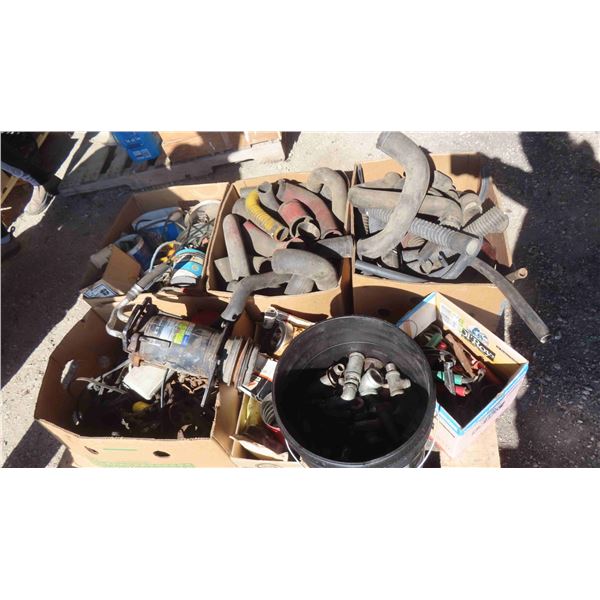 Pallet Lot of ; Bearings, Rad Hose, Chain, Pipe, 