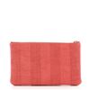 Image 2 : Chanel Deauville Pouch Striped Mixed Fibers Small Red