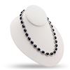 Image 1 : 135.30 ctw Blue Sapphire and 0.68 ctw Diamond Silver Necklace