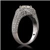 Image 3 : 0.75 ctw CENTER Diamond Platinum Ring (1.60 ctw Diamonds)