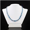 Image 1 : 42.30 ctw Aquamarine and 8.01 ctw Diamond 14K White Gold Necklace