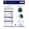 Image 4 : 8.68 ctw Emerald and 0.79 ctw Diamond 14K White Gold Ring