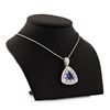 Image 3 : 6.51 ctw DARK Tanzanite and 2.32 ctw Diamond 14K White Gold Pendant/Necklace