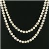 Image 4 : Classic 30" Long 8-8.5mm Round Cultured Pearl Single Strand Slip On Necklace