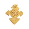 Image 1 : Chanel Gold Metal CC Cross Brooch