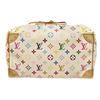 Image 4 : Louis Vuitton White Multicolor Monogram Leather Speedy 30 Satchel Bag
