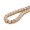 Image 2 : 27.76 ctw Diamond 18K Yellow Gold Tennis Necklace