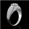 Image 3 : 0.91 ctw CENTER Diamond Platinum Ring (1.51 ctw Diamonds)