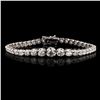 Image 1 : 6.15 ctw Diamond 18K White Gold Tennis Bracelet