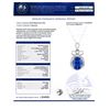 Image 4 : 6.44 ctw Tanzanite and 0.66 ctw Diamond Platinum Pendant