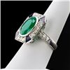 Image 2 : 6.68 ctw Emerald and 1.37 ctw Diamond 18K White Gold Ring (GIA CERTIFIED)