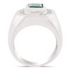 Image 4 : 2.10 ctw Emerald and 0.45 ctw Diamond 14K White Gold Ring