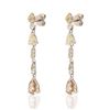 Image 2 : 2.80 ctw Diamond Platinum Earrings