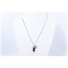 Image 1 : Louis Vuitton Silver-tone Black Monogram Eclipse Collier Necklace