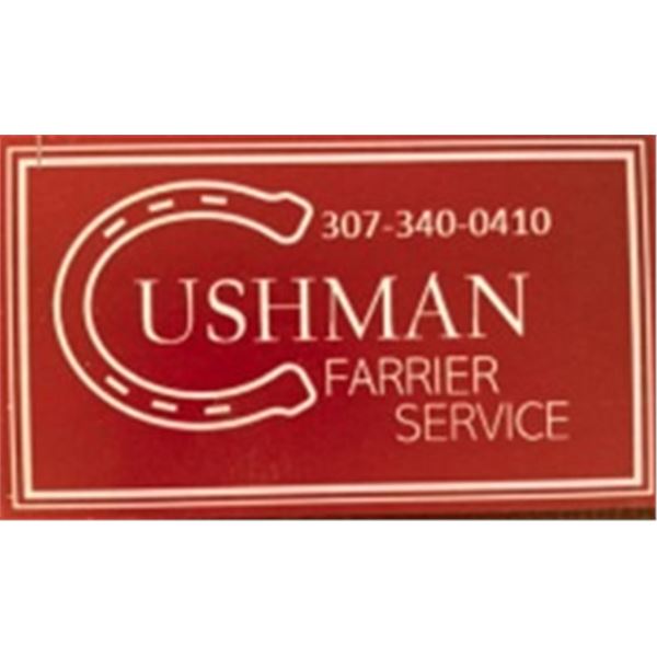 Farrier services for two horses