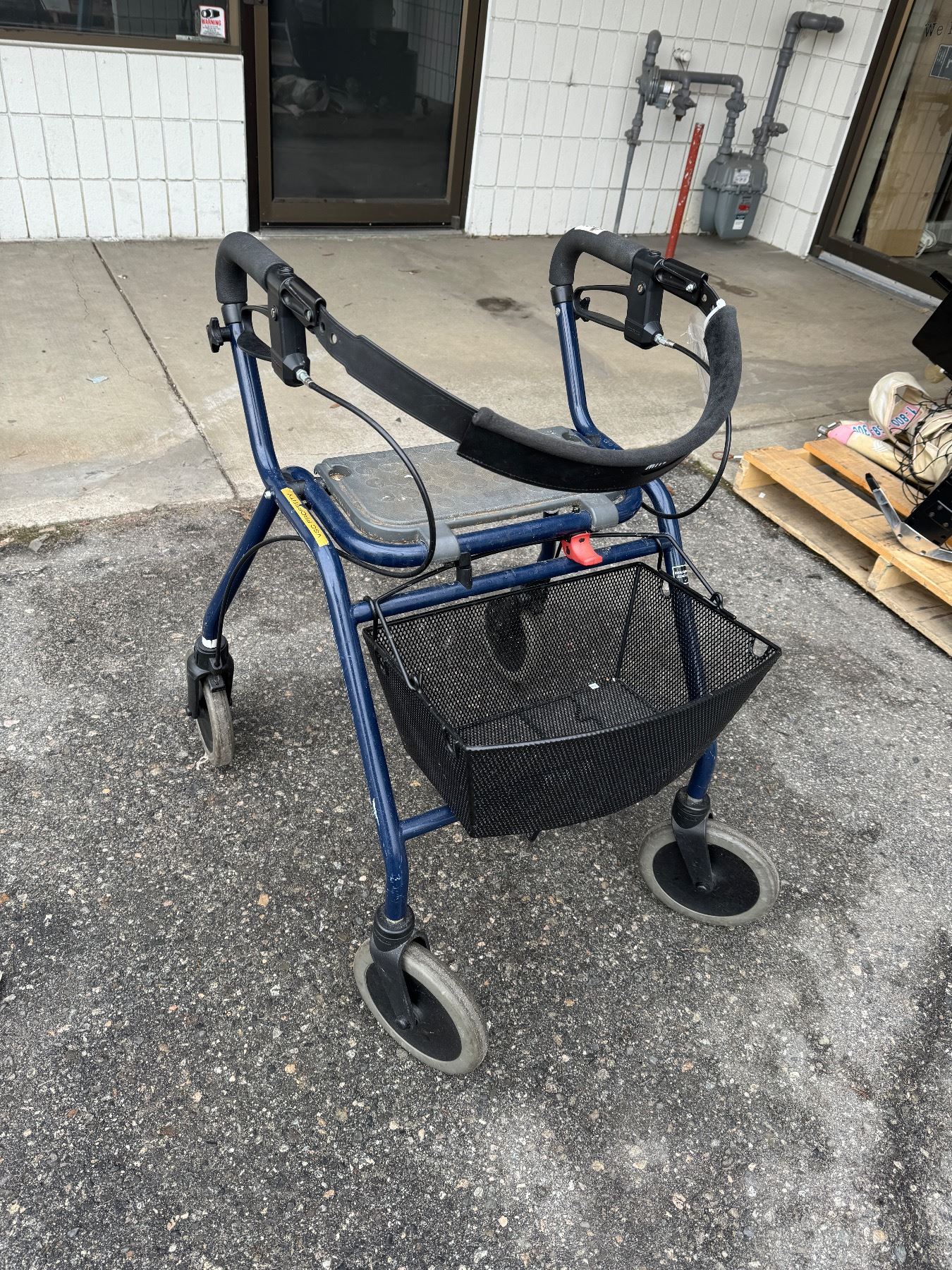 Dolomite folding walker with basket