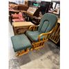 Image 1 : Glider rocker and ottoman