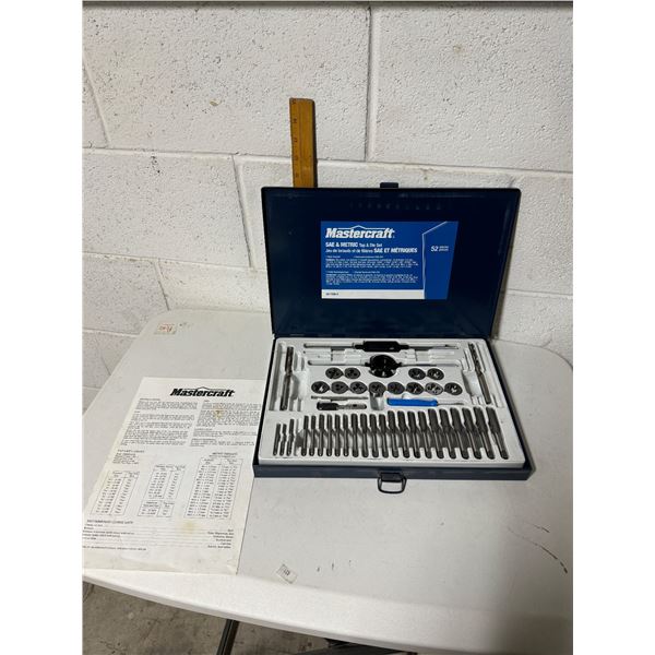 Mastercraft SAE & metric tap and die set