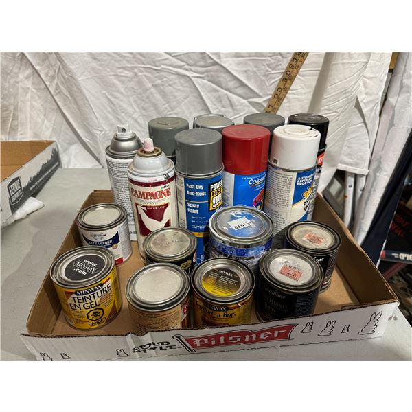 Assorted paints etc