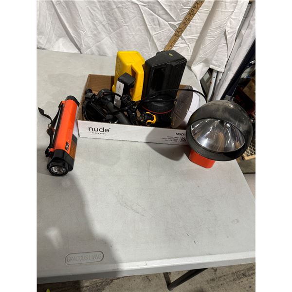 Assorted flashlights etc