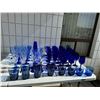 Image 1 : Blue glassware