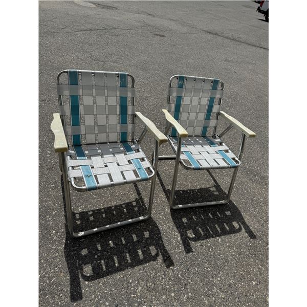 Vintage patio chairs some wear