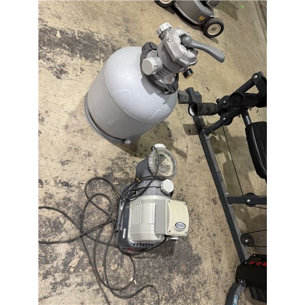 Sand filter and pump