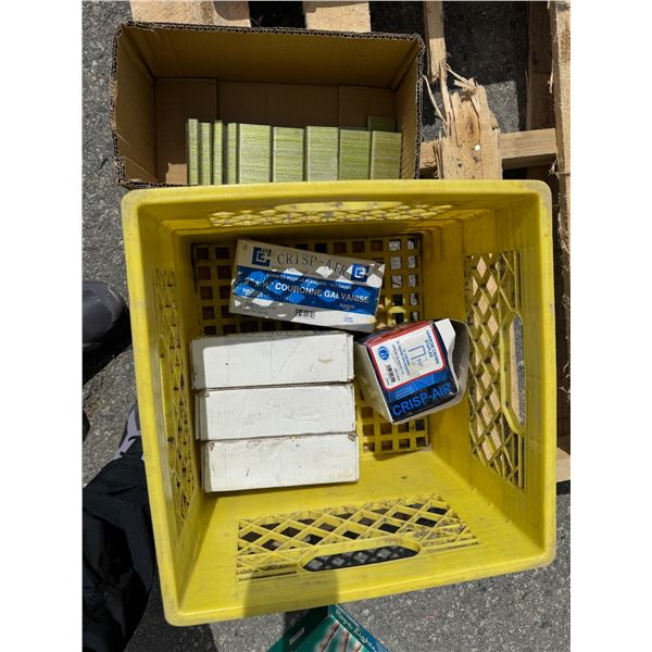 Staples and crate