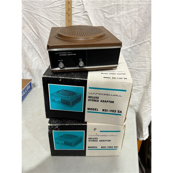 2 wynford hall deluxe stereo adaptors model NSI -1103/SA