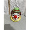 Image 1 : Vintage clown cookie jar chipped see pictures