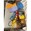 Image 1 : Cleaning cloths, trouble light, garden tools etc