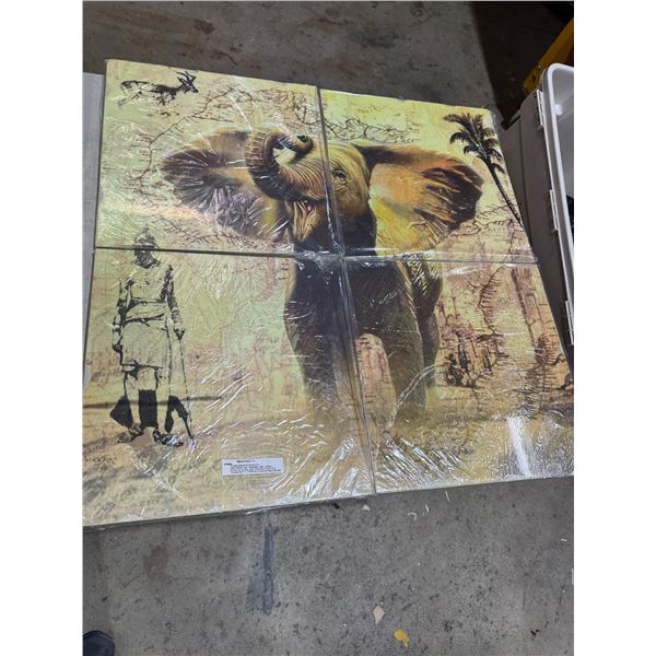 4 pc elephant picture