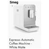 Image 1 : White matte automatic espresso machine, stylish design, new. Easy operation, built-in milk frother, 