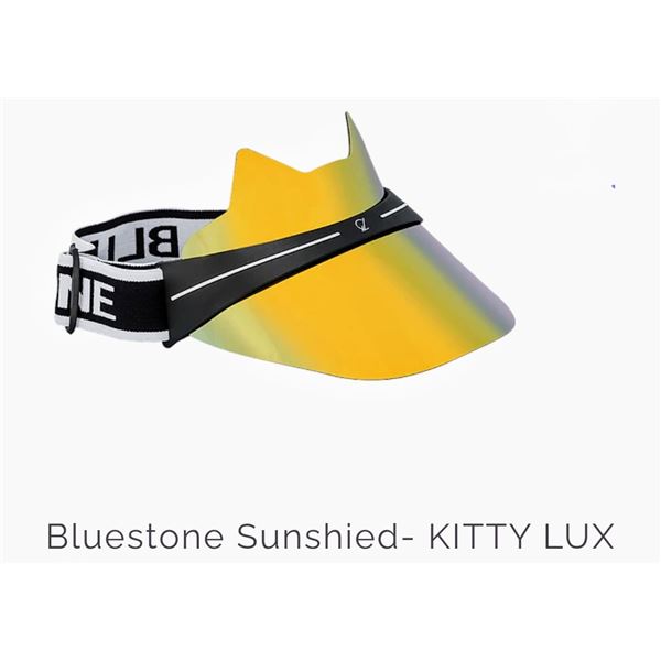 Bluestone adjustable sun visor, comfortable headband, gradient tint for eye protection, new.