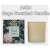 Image 1 : Anko sage-scented soy blend candle, with aromatic patchouli and clary sage notes, new.