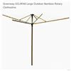 Image 1 : Large rotary outdoor clothesline made of bamboo, eco-friendly drying solution, new.