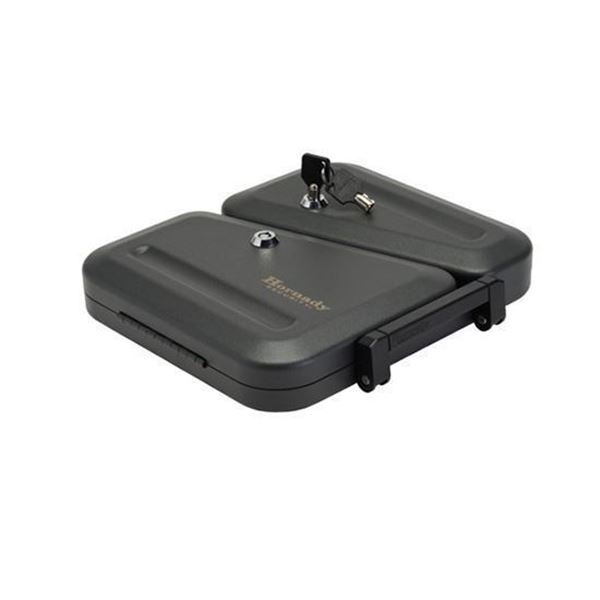 HORN DUAL LID LOCK BOX W/KEY LOCK