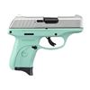 Image 1 : RUGER EC9S 9MM LUGER AS 7-SHOT SILVER SLIDE TURQUOISE FRAME