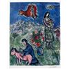 Image 1 : Marc Chagall SUR LA ROUTE DU VILLAGE Limited Edition Plate Signed Lithograph